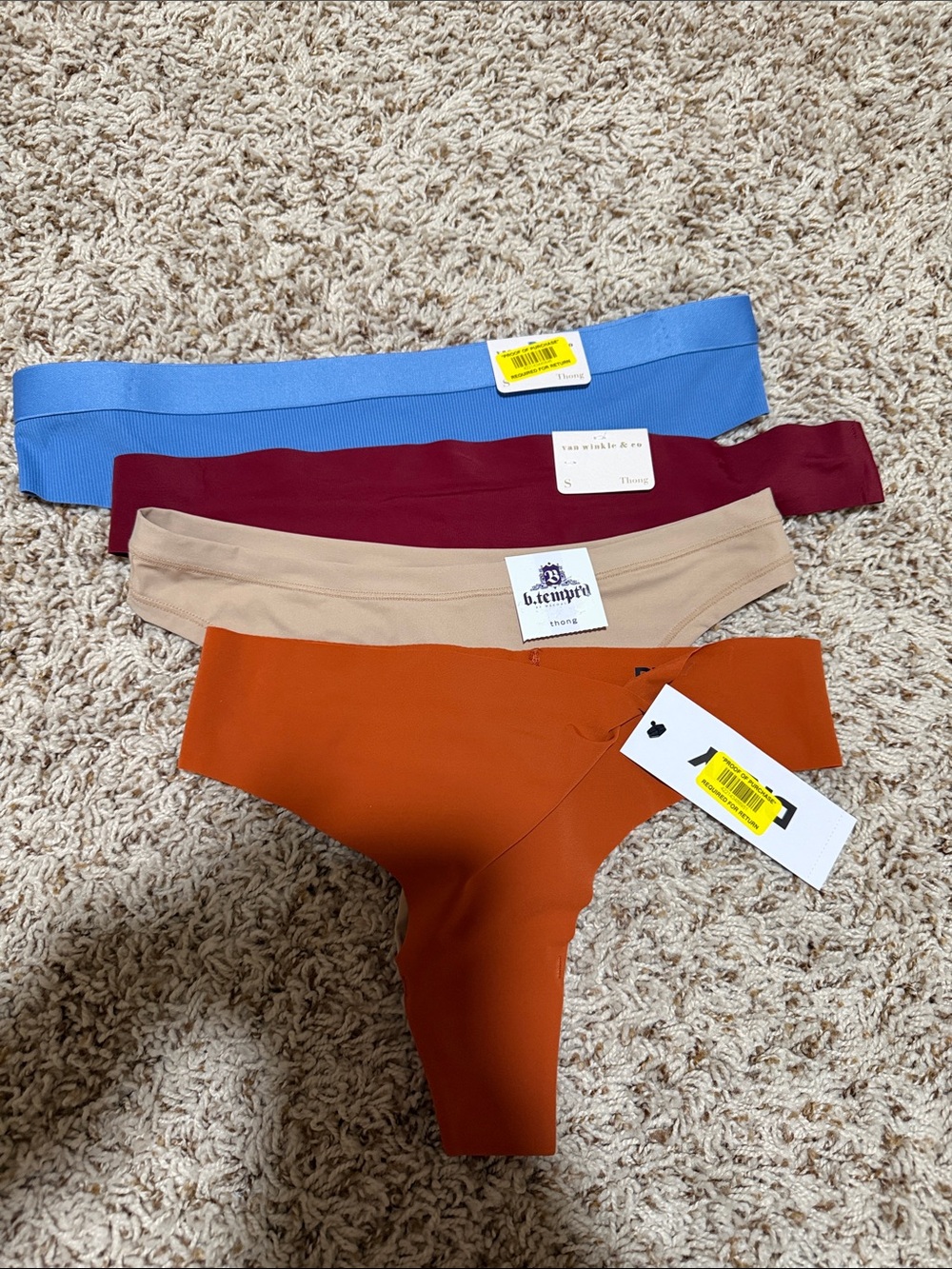 van Winkle & Co Seamless Thong - Wine
